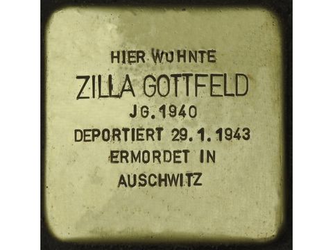 Bildvergrößerung: Stolperstein Zilla Gottfeld