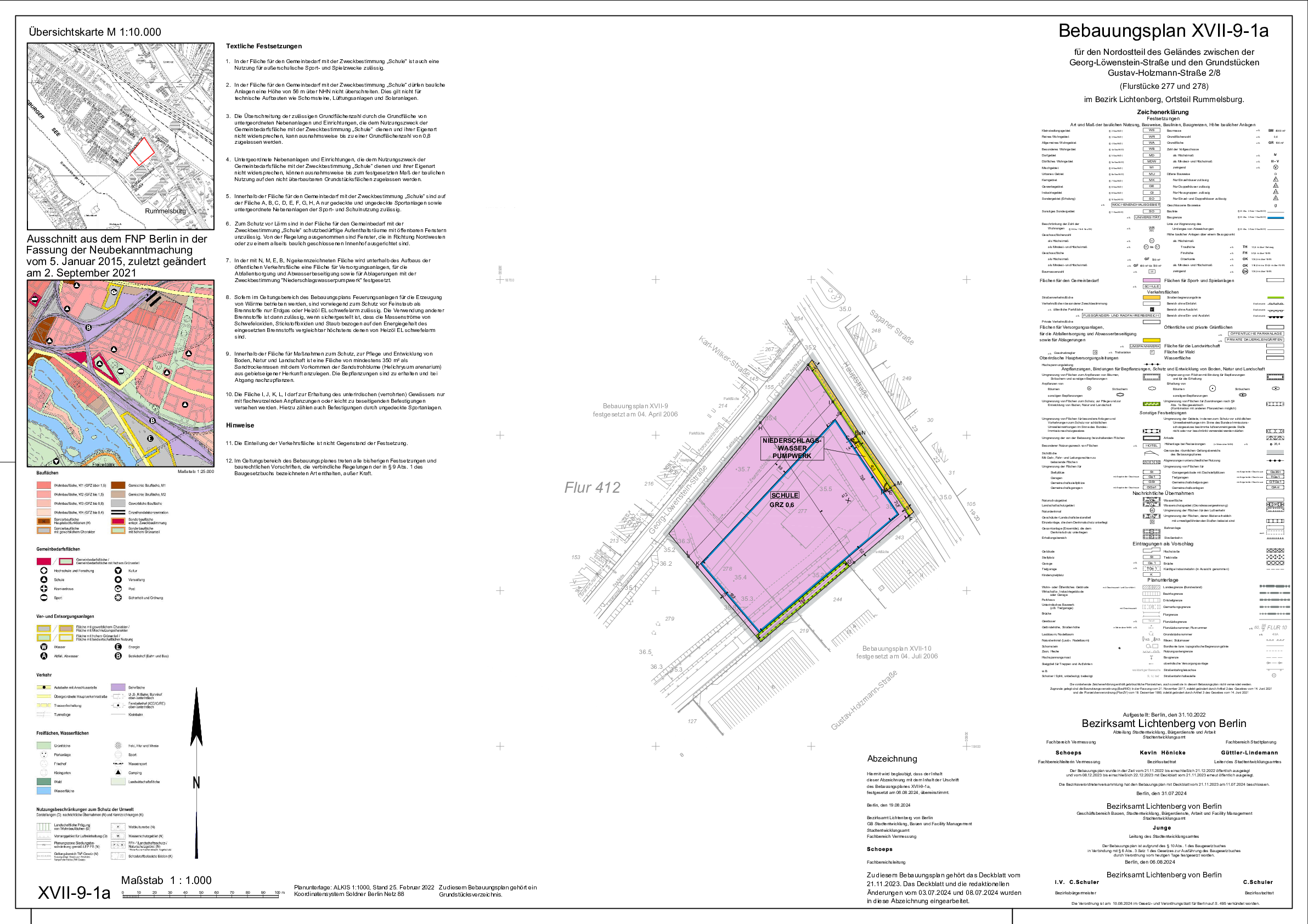 Bebauungsplan XVII-9-1a