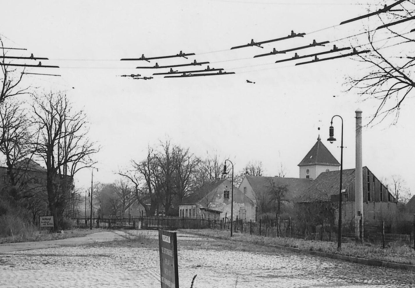 Staakener Dorfkirche Anfang der 1950er Jahre