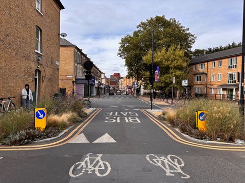 Bikelane in London Woche 2