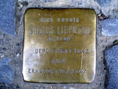 Stolperstein Julius Liepmann