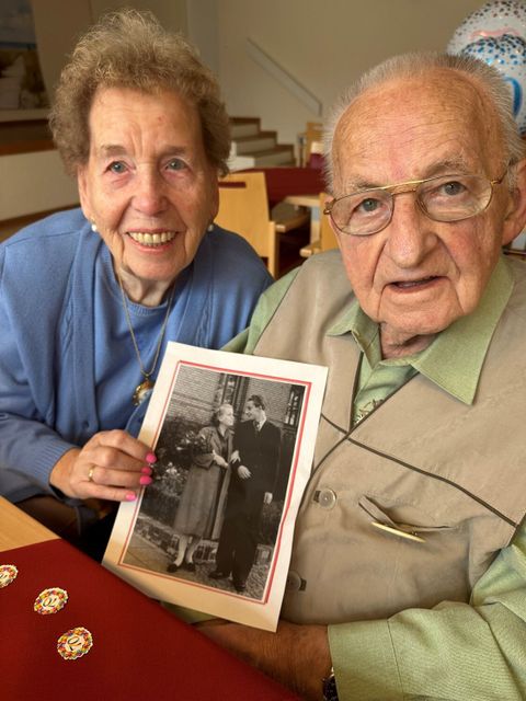 Gisela und Hermann Schmidt sind seit 70 Jahren verbunden.