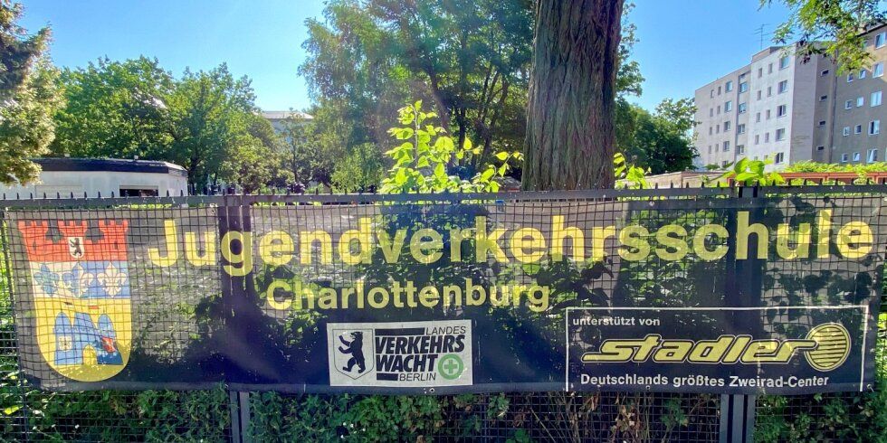 Banner Jugendverkehrsschule Charlottenburg, 2021