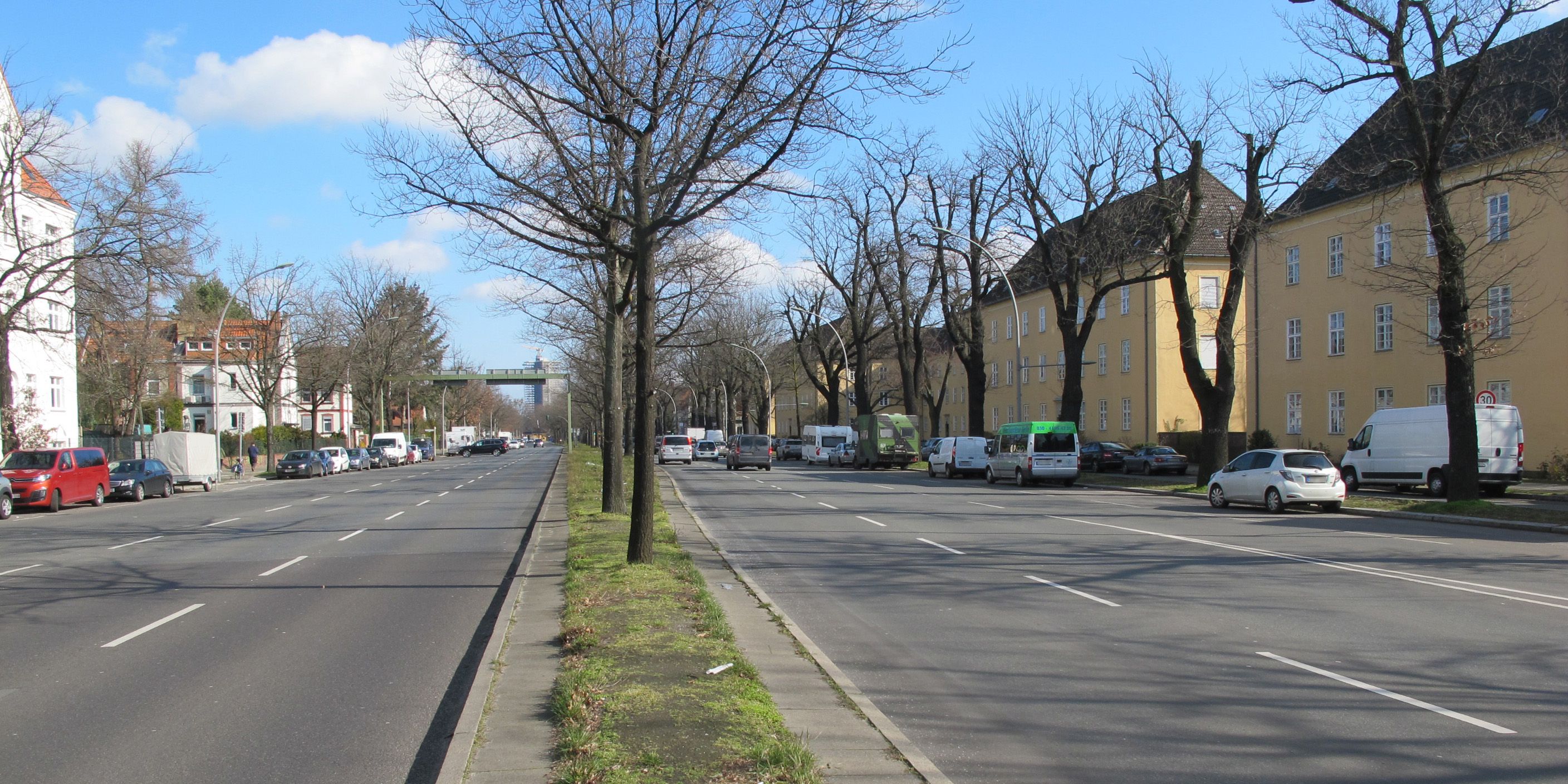 B1 Unter den Eichen - Blickrichtung Nord