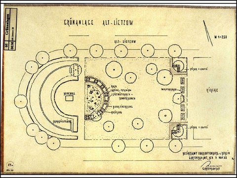 Joachim Kaiser - Entwurf zur Umgestaltung des Platzes 1962