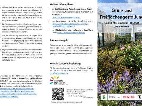 Gruen- und Freiflaechengestaltung Flyer