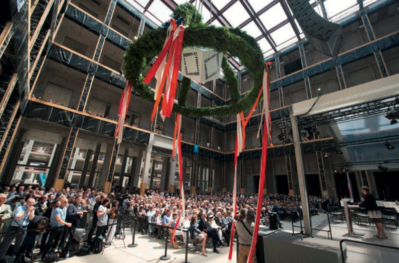 Bildvergrößerung: Richtfest auf der Baustelle Berliner Schloss - Humboldtforum