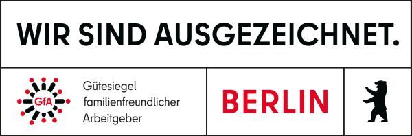 Gütesiegel familienfreundlicher Arbeitgeber Land Berlin (GfA) 