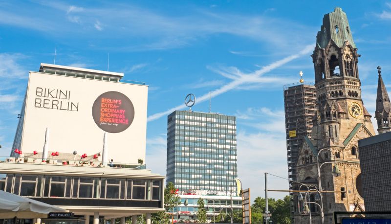 Bikinihaus und Gedächtniskirche in Berlin