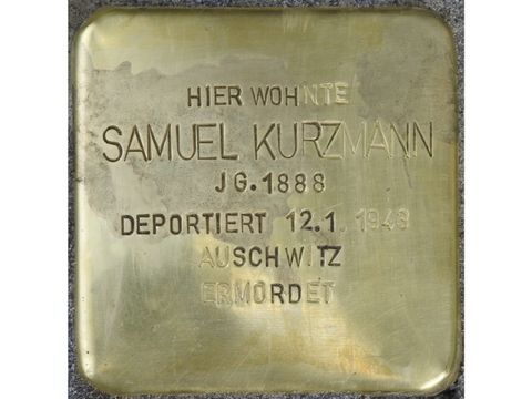 Stolperstein Samuel Kurzmann - Sybelstr 27