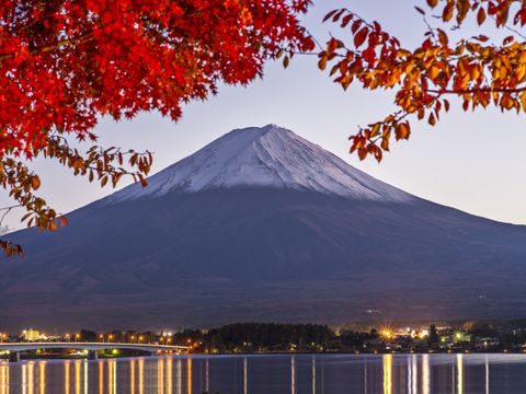 Fuji Berg im Herbst