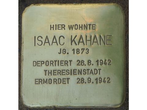 Bildvergrößerung: Stolperstein Isaac Kahane