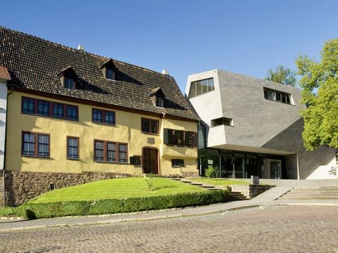 Blick auf das Bachhaus am Frauenplan in Eisenach