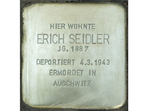 Bildvergrößerung: Stolperstein Erich Seidler