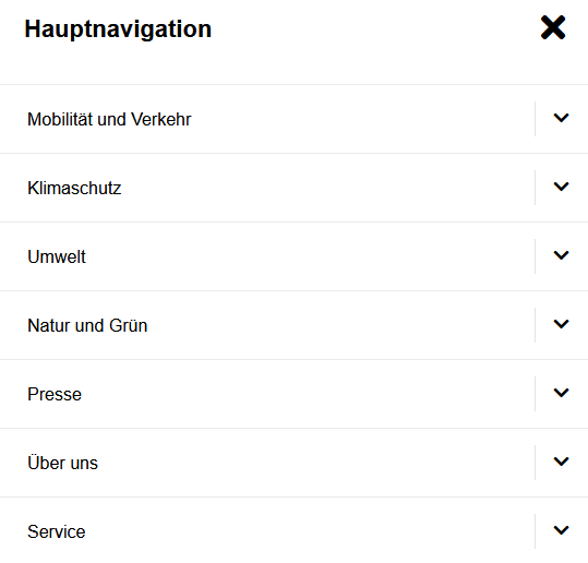 Haupt-Navigation Senats-Verwaltung