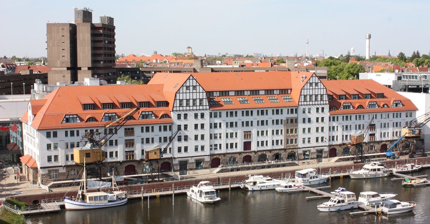 Blick auf den Tempelhofer Hafen