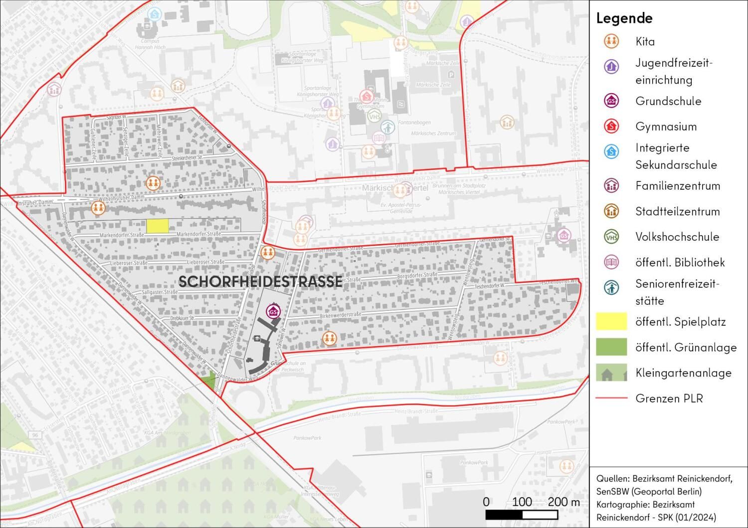 Karte PLR Schorfheidestraße