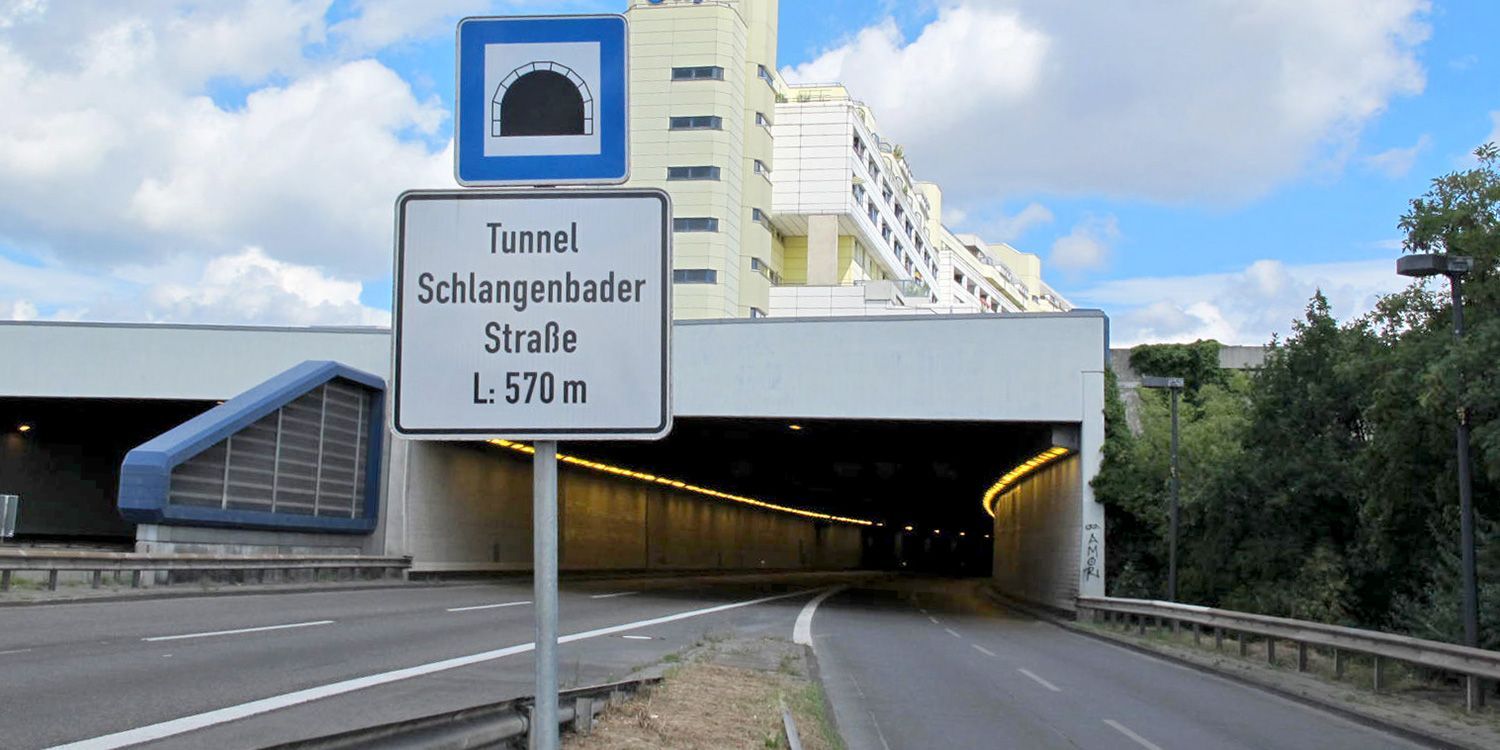 Bildvergrößerung: Tunnel Schlangenbader Straße Portalansicht