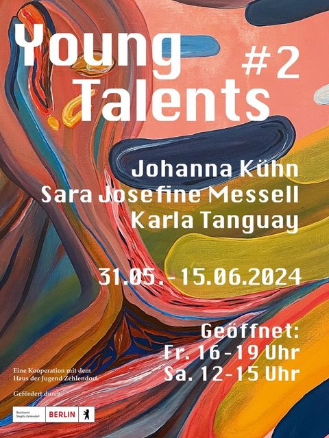 Bildvergrößerung: Young Talents #2 - Flyer zur Ausstellung vom 31.05. bis 15.06.2024