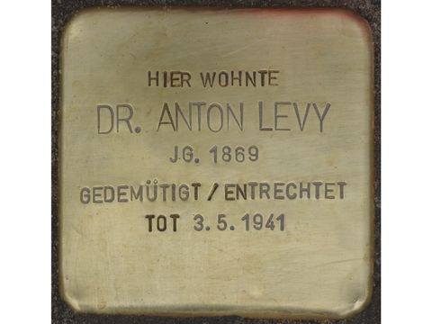 Stolperstein Dr Anton Levy