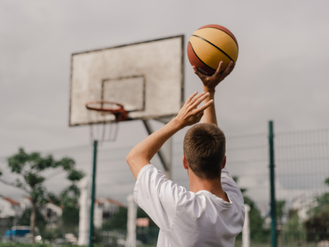 Basketballspieler - Mit Sport zu mentaler Gesundheit
