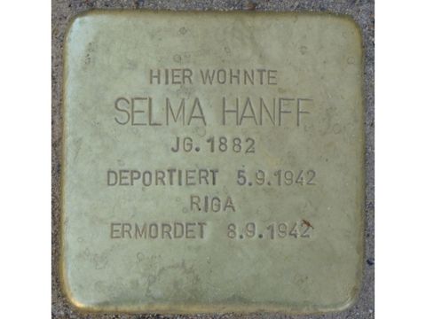 Stolperstein Selma Hanff