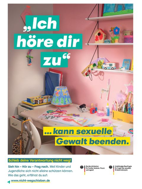 Plakat zur Kampagne - Schieb den Gedanken nicht weg