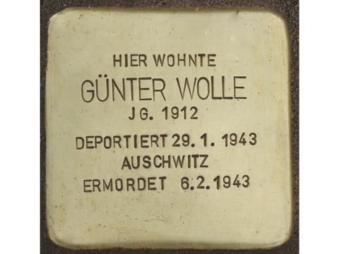 Stolperstein Günter Wolle