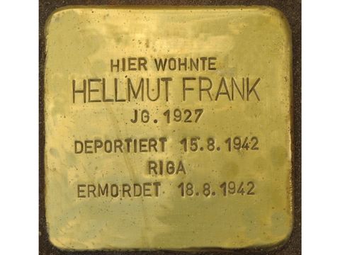 Bildvergrößerung: Stolperstein für Hellmut Frank