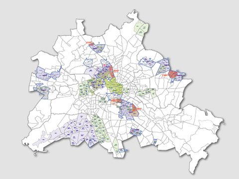 Berlin-Karte Bildungsverbünde Zukunftskieze 