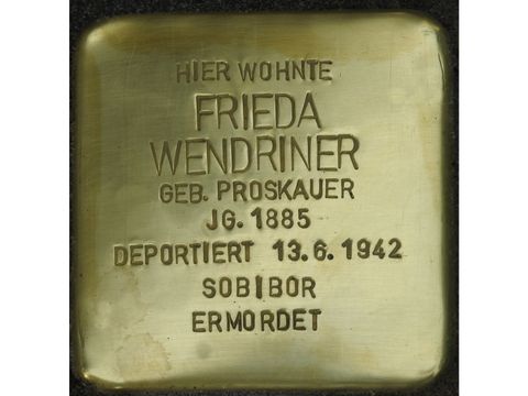 Stolperstein Frieda Wendriner - Pariser Str 63