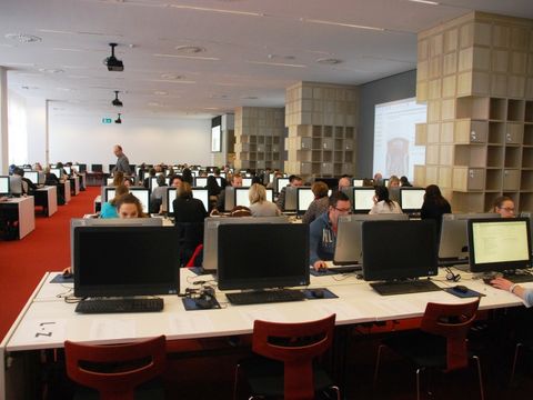 Teilnehmende am Studierfähigkeitstest in der FU Berlin