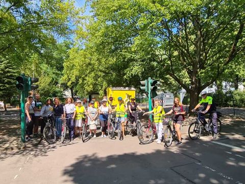 Fahrradtraining für Geflüchteten aus der Ukraine