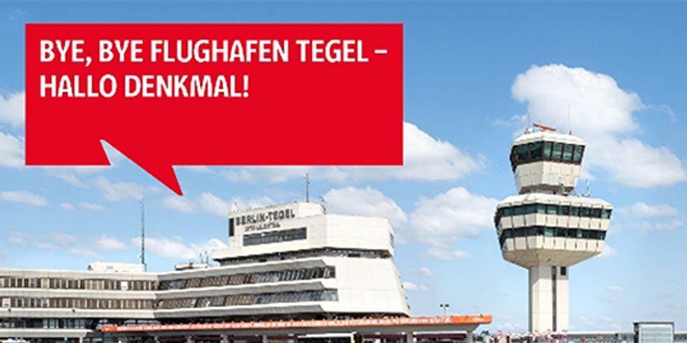 Startbild Denkmalfilm "Bye, bye Flughafen Tegel – Hallo Denkmal!"