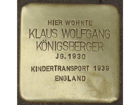 Stolperstein Klaus Wolfgang Königsberger