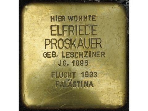 Elfriede Proskauer - Eisenzahnstraße 3