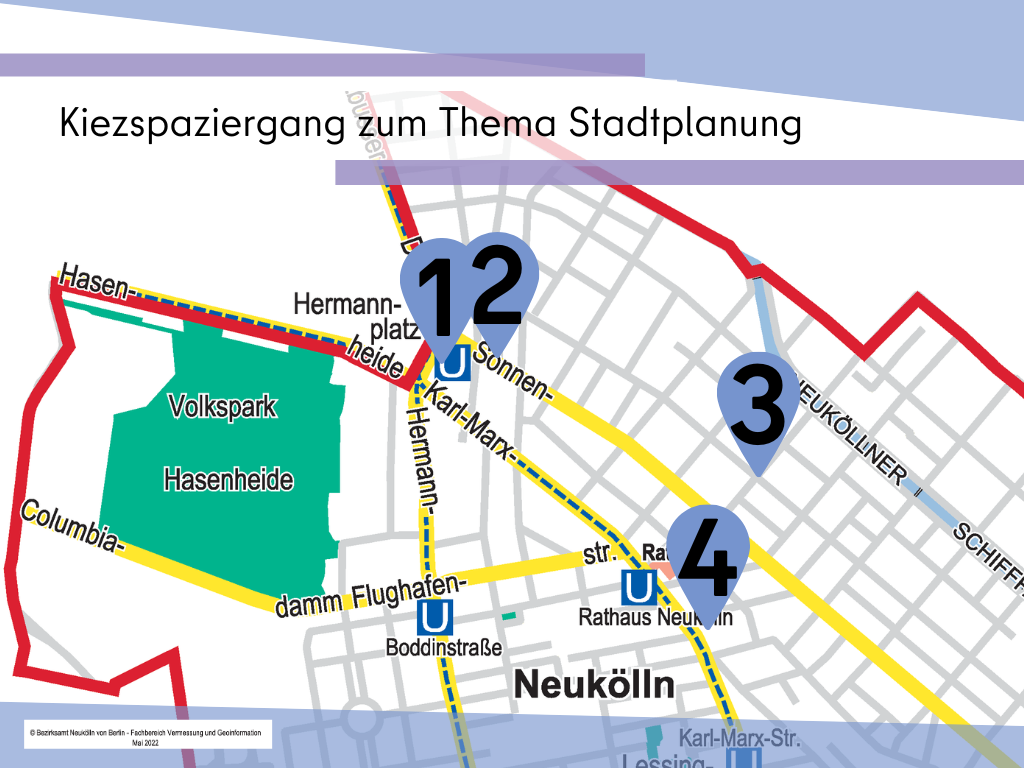 Kiez-Spaziergang in Nord-Neukölln zum Thema Stadtplanung