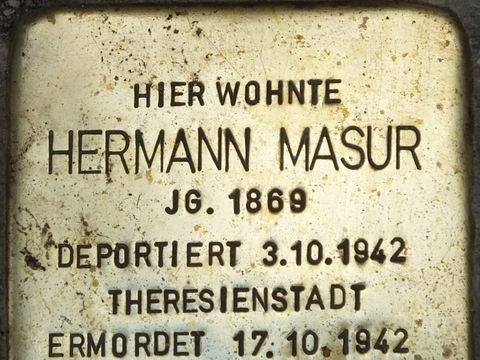 Stolperstein Hermann Masur