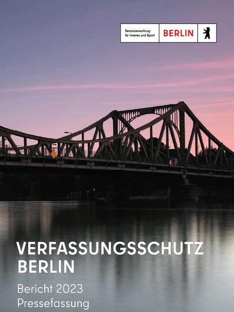 Cover Verfassungsschutzbericht 2023 Pressefassung