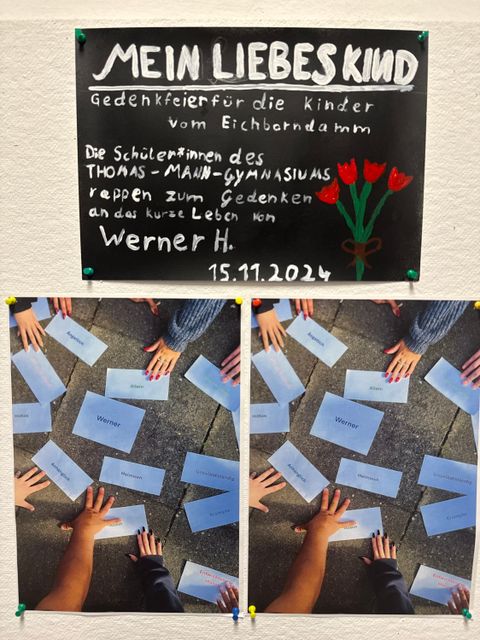 Bildvergrößerung: Plakat zum jährlichen Patenschaftsprojekt „Mein liebes Kind“ 