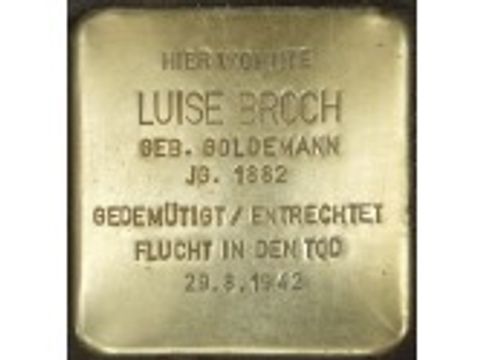 Bildvergrößerung: Stolperstein Luise Broch