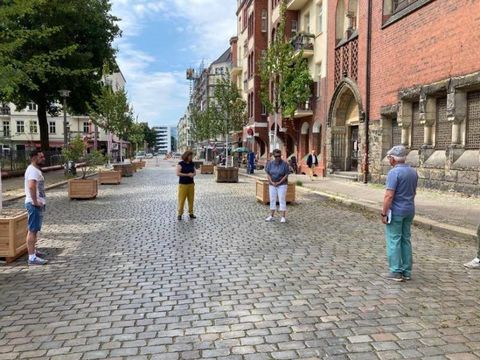 Eröffnung der ersten temporären Klimastraße im Bezirk