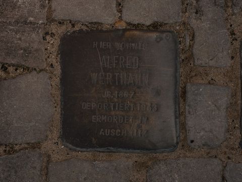 Stolperstein Alfred Werthahn, 6.4.2012