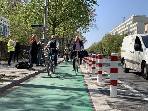 Einweihung geschützter Radweg Haseneheide