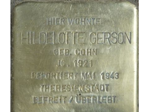 Bildvergrößerung: Stolperstein Hildelotte Gerson