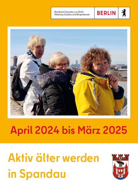 Titelbild Aktiv älter werden in Spandau 2024/2025