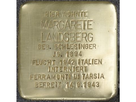 Bildvergrößerung: Stolperstein Margarete Landsberg