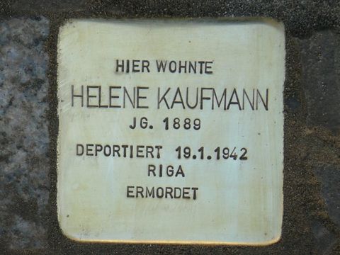 Stolperstein für Helene Kaufmann