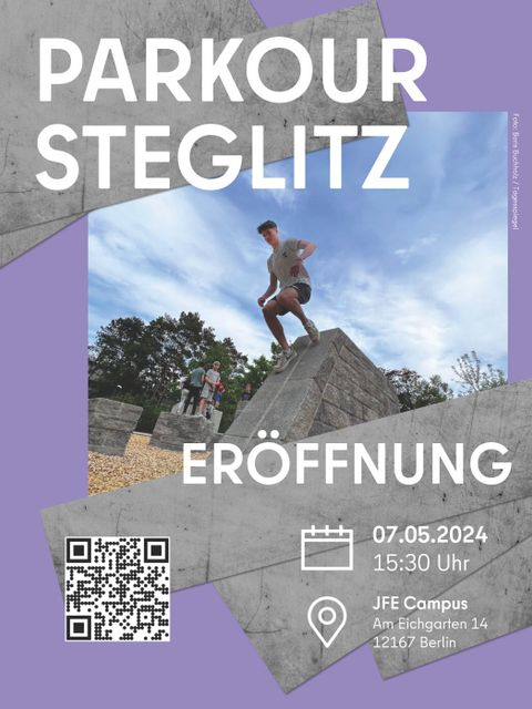 Bildvergrößerung: Parkour Steglitz - Eröffnung der neuen Parkouranlage am 07.05.2024
