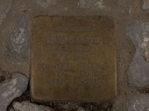 Stolperstein Erna Krueger, 22.07.2012